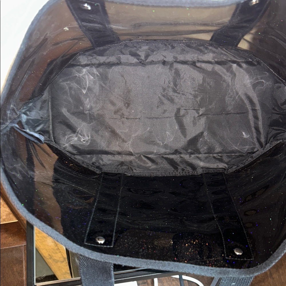 Coach Black Glitter Clear Tote - Picture 13 of 15